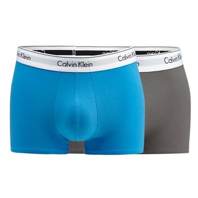 Pack of two blue trunks